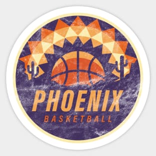 Cool Phoenix Suns Vintage Basketball logo Redesign Sticker